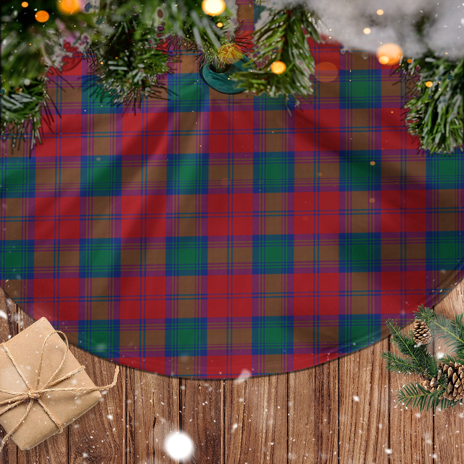 Lindsay Modern Tartan Christmas Tree Skirt - Tartanvibesclothing