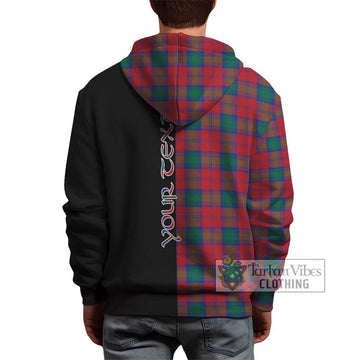 Lindsay Modern Tartan Hoodie with Family Crest and Half Of Me Style