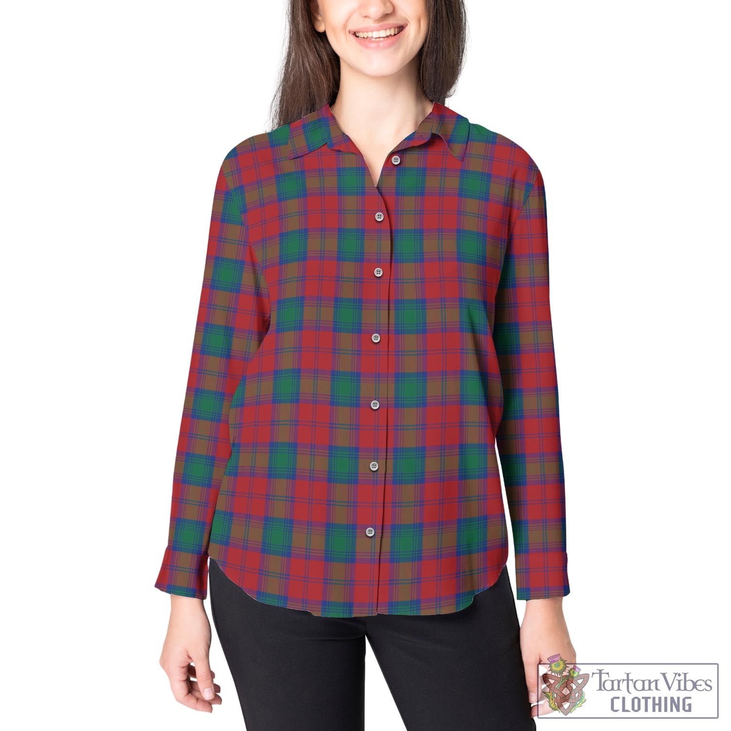 Lindsay Modern Tartan Womens Casual Shirt