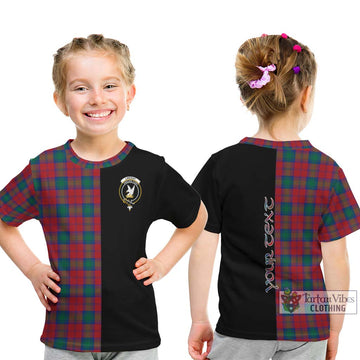 Lindsay Modern Tartan Kid T-Shirt with Family Crest and Half Of Me Style