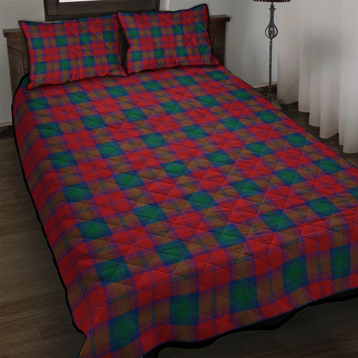 Lindsay Modern Tartan Quilt Bed Set - Tartan Vibes Clothing