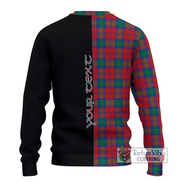 Lindsay Modern Tartan Knitted Sweater with Family Crest and Half Of Me Style