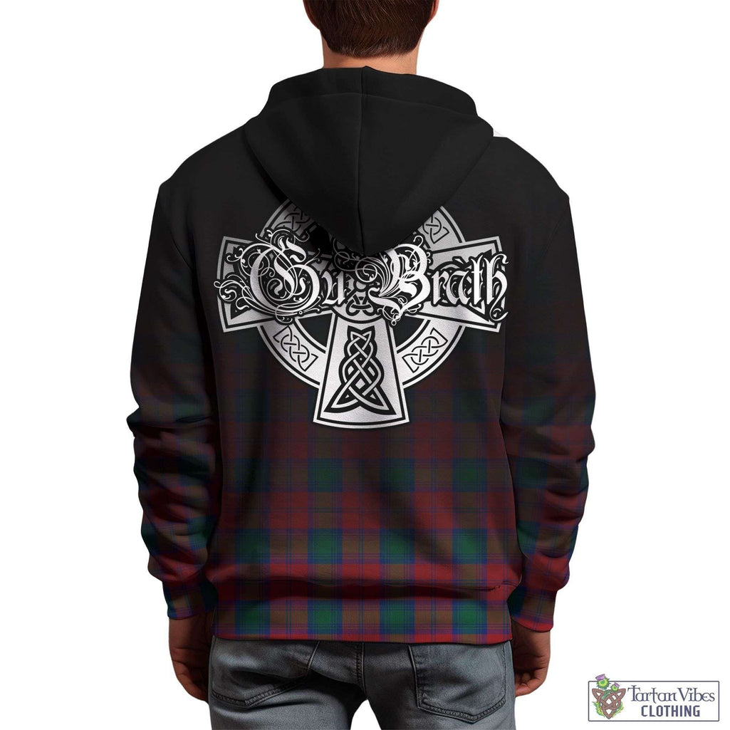 Tartan Vibes Clothing Lindsay Modern Tartan Hoodie Featuring Alba Gu Brath Family Crest Celtic Inspired