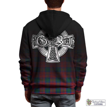 Lindsay Modern Tartan Hoodie Featuring Alba Gu Brath Family Crest Celtic Inspired