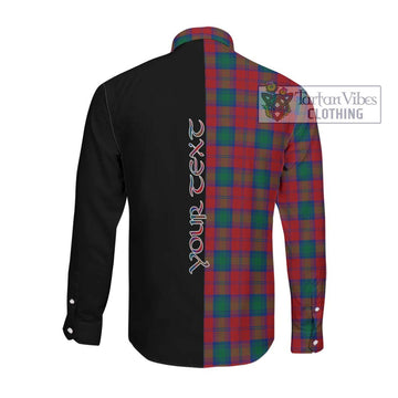 Lindsay Modern Tartan Long Sleeve Button Shirt with Family Crest and Half Of Me Style