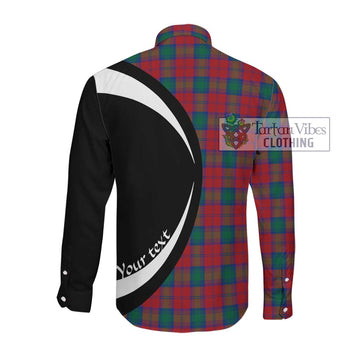 Lindsay Modern Tartan Long Sleeve Button Up with Family Crest Circle Style