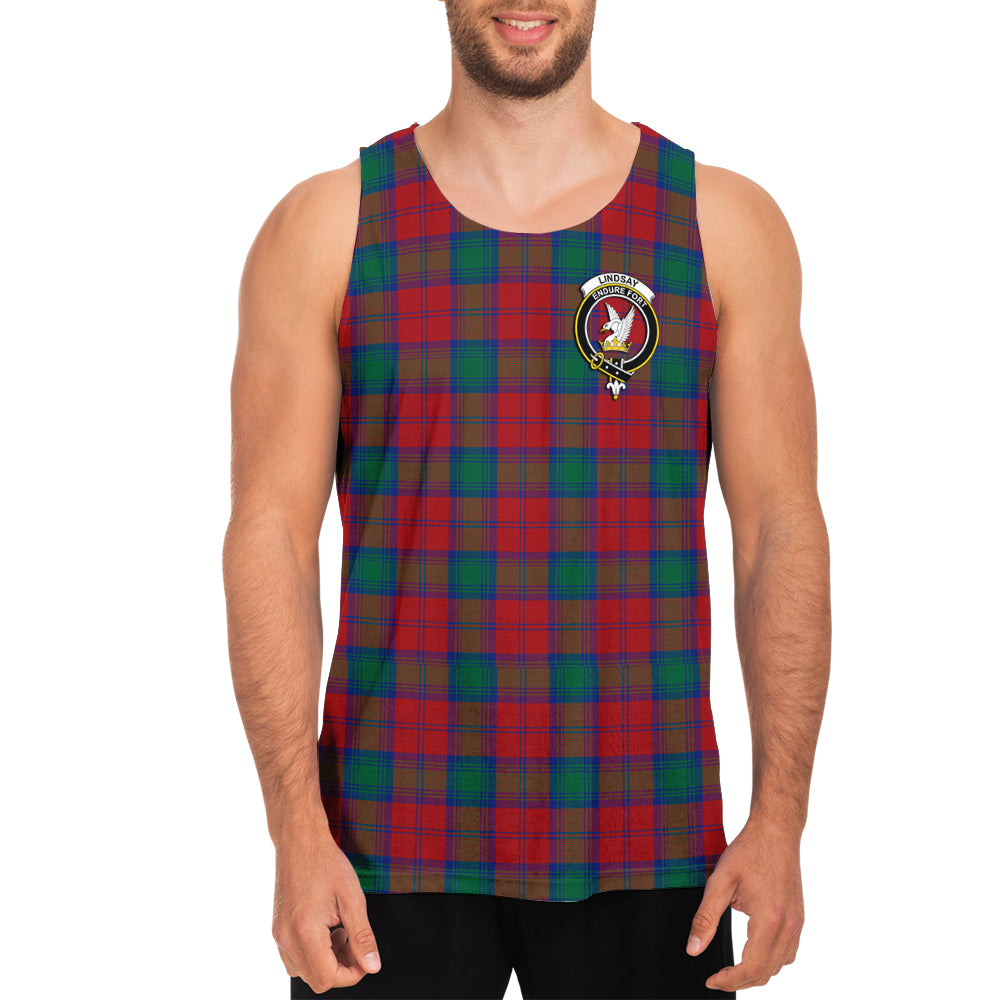 lindsay-modern-tartan-mens-tank-top-with-family-crest