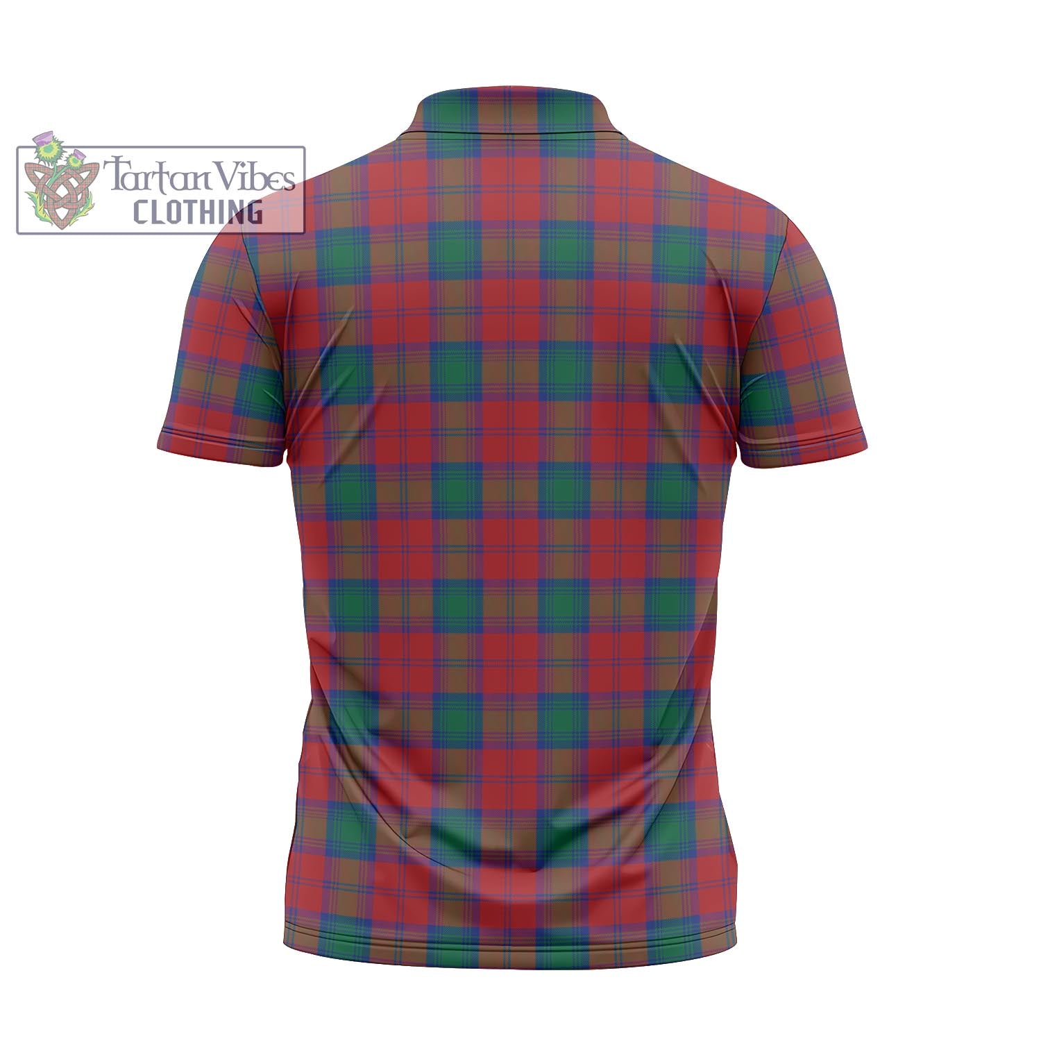 Tartan Vibes Clothing Lindsay Modern Tartan Zipper Polo Shirt with Family Crest