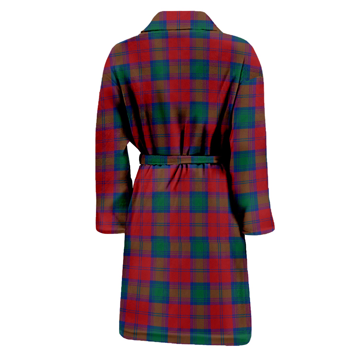 Lindsay Modern Tartan Bathrobe with Family Crest - Tartan Vibes Clothing