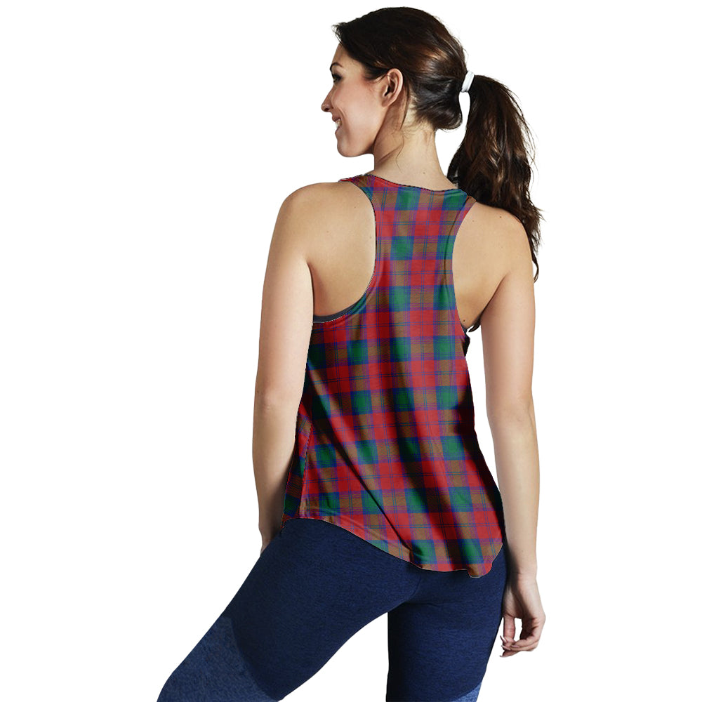 lindsay-modern-tartan-women-racerback-tanks-with-family-crest