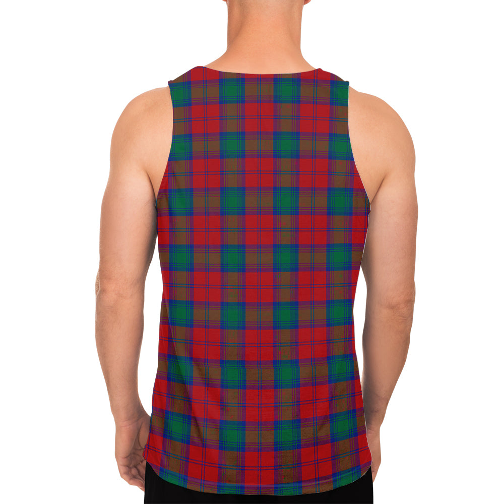 lindsay-modern-tartan-mens-tank-top-with-family-crest