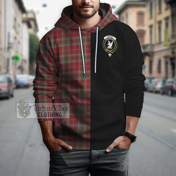 Lindsay Weathered Tartan Hoodie with Family Crest and Half Of Me Style