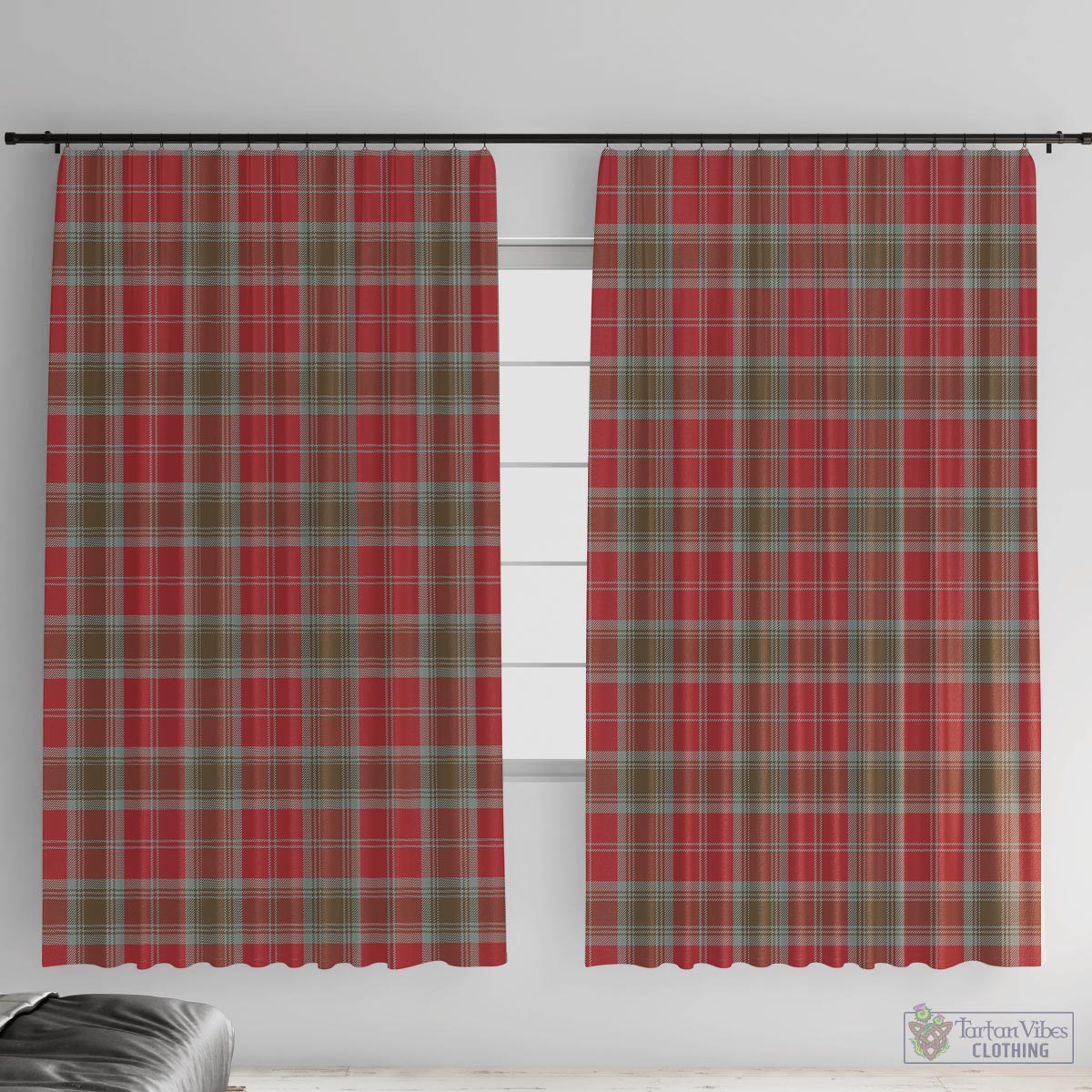 Lindsay Weathered Tartan Window Curtain