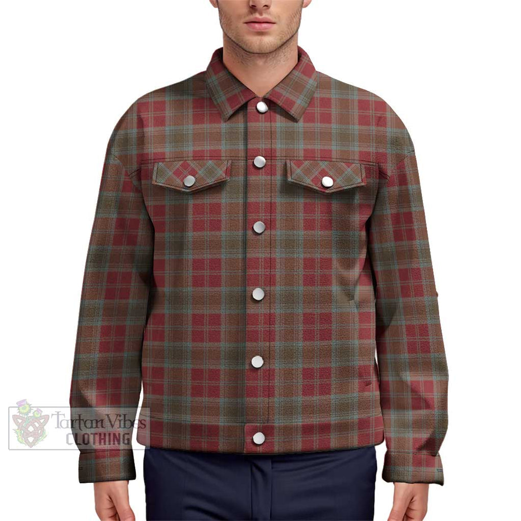 Lindsay Weathered Tartan Unisex Lapel Cotton Jacket Unisex - Tartan Vibes Clothing