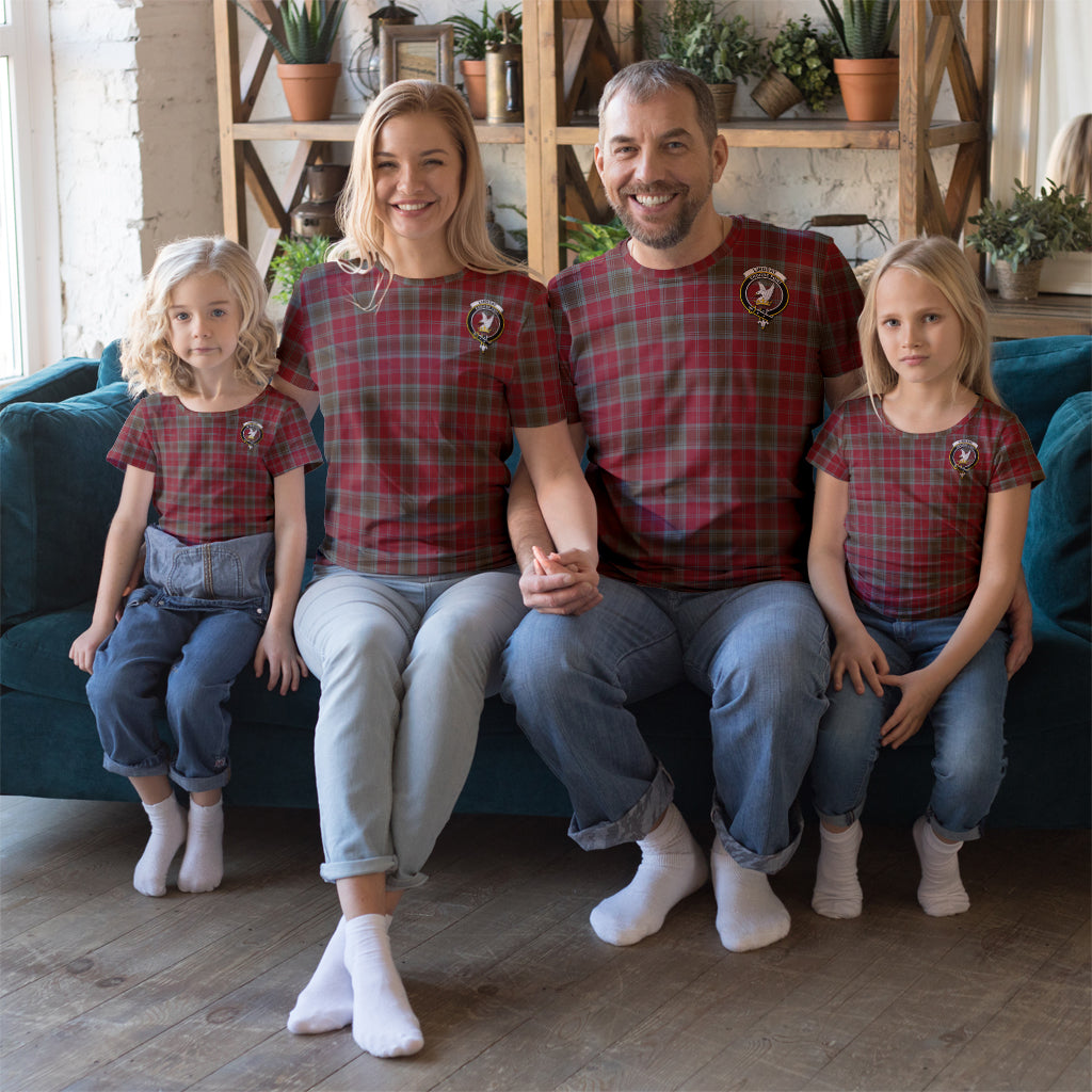 Lindsay Weathered Tartan T-Shirt with Family Crest Kid's Shirt - Tartan Vibes Clothing