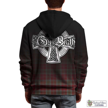 Lindsay Weathered Tartan Hoodie Featuring Alba Gu Brath Family Crest Celtic Inspired