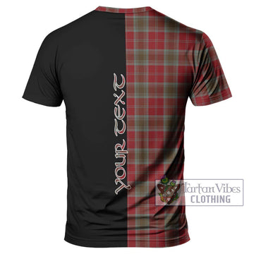 Lindsay Weathered Tartan T-Shirt with Family Crest and Half Of Me Style