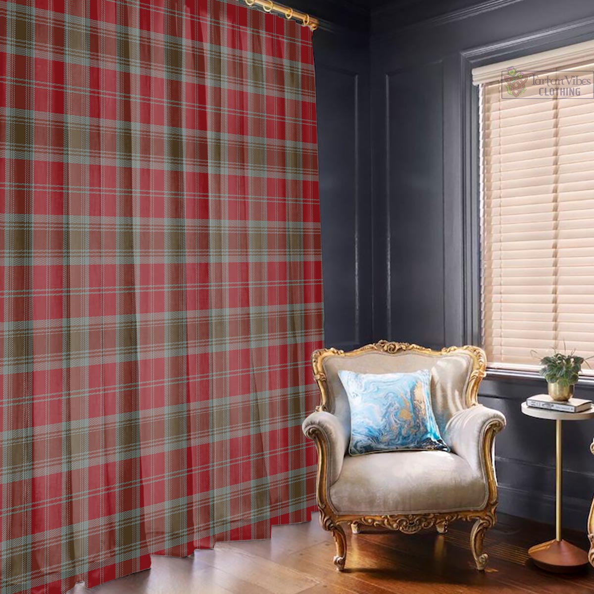 Lindsay Weathered Tartan Window Curtain