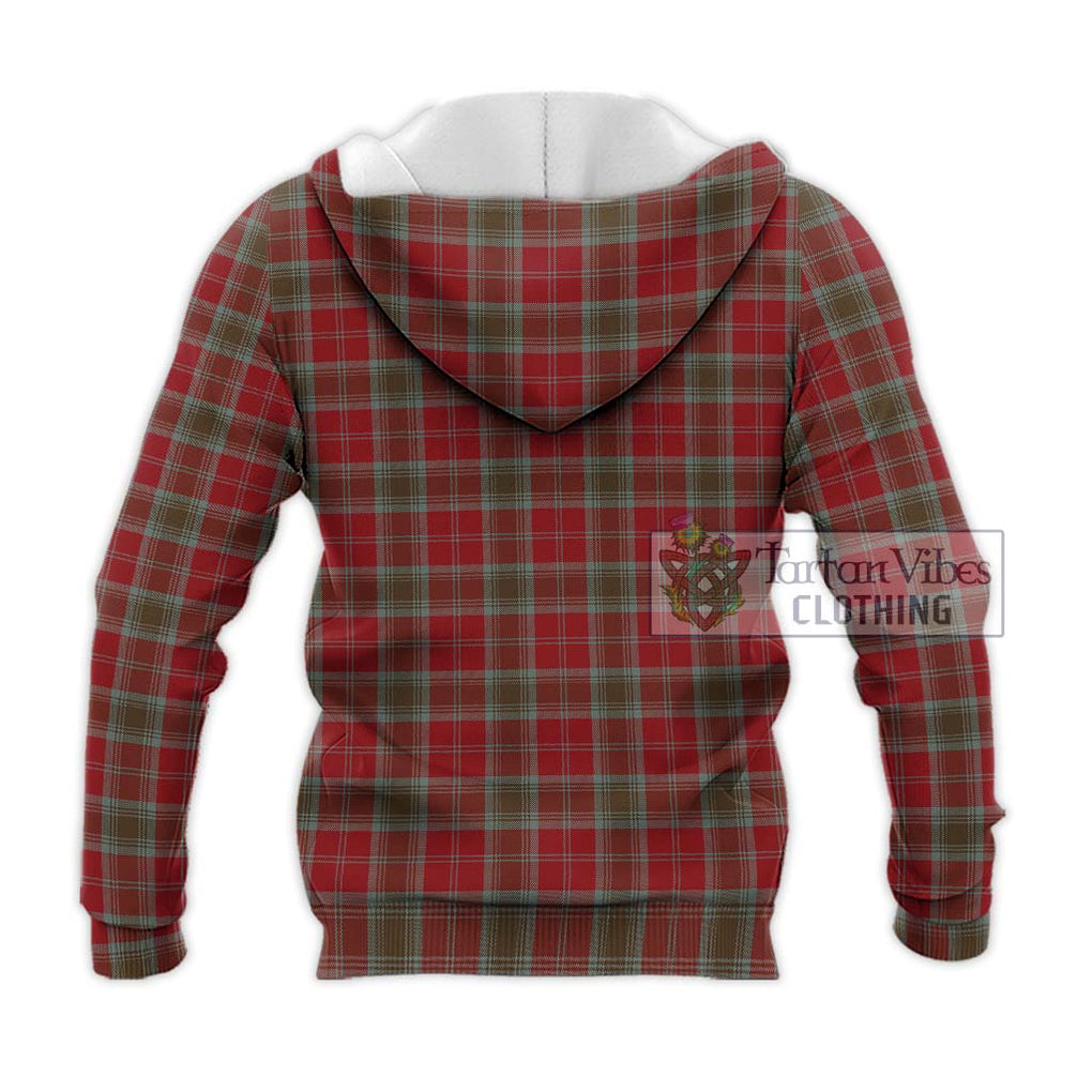 Lindsay Weathered Tartan Knitted Hoodie with Family Crest DNA In Me Style - Tartanvibesclothing Shop