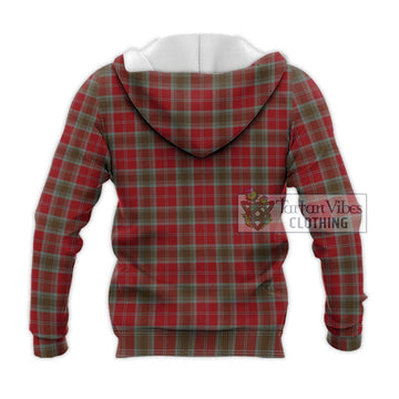 Lindsay Weathered Tartan Knitted Hoodie with Family Crest DNA In Me Style