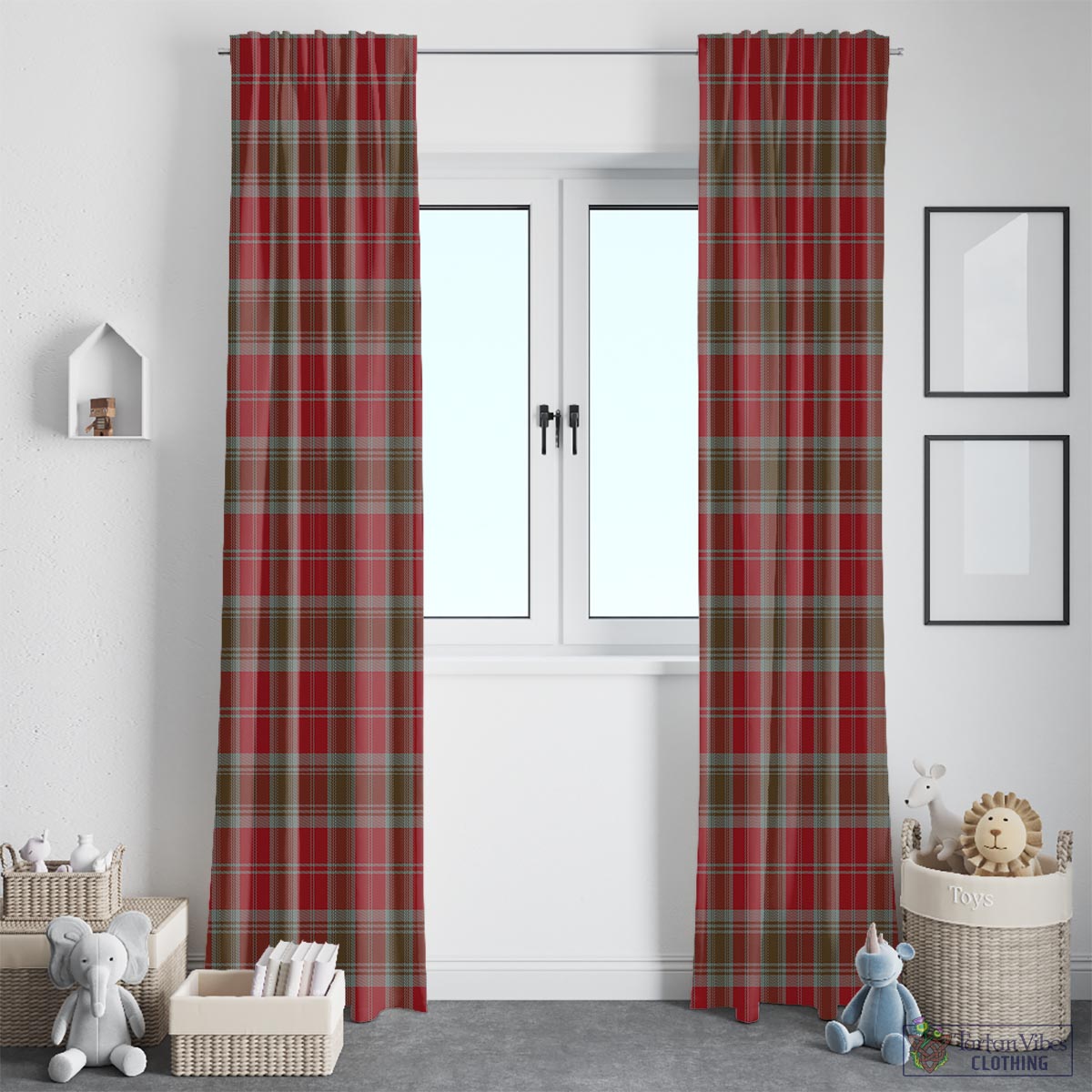 Lindsay Weathered Tartan Window Curtain