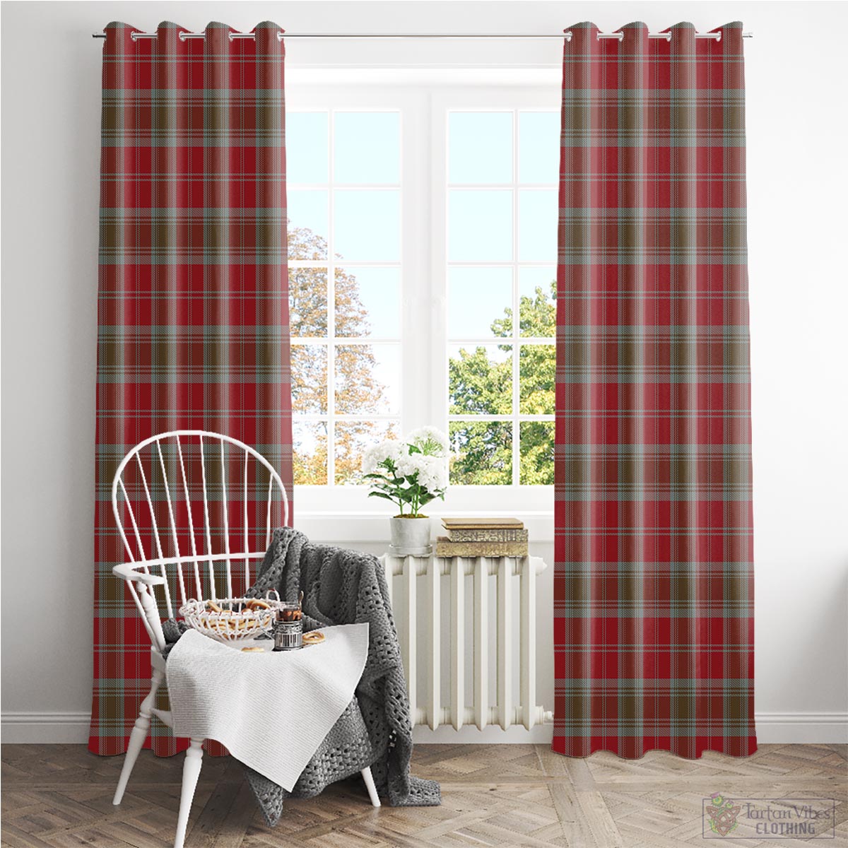 Lindsay Weathered Tartan Window Curtain