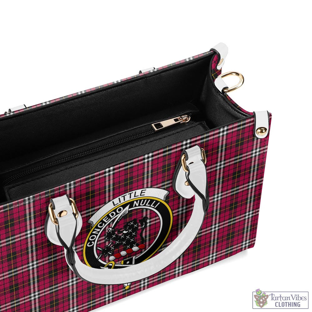 Tartan Vibes Clothing Little Tartan Luxury Leather Handbags with Family Crest