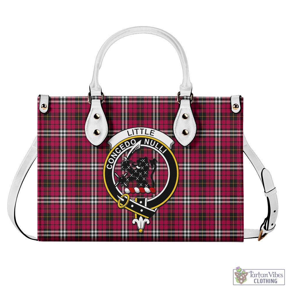 Tartan Vibes Clothing Little Tartan Luxury Leather Handbags with Family Crest