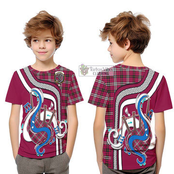 Little Tartan Kid T-Shirt with Epic Bagpipe Style