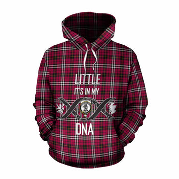 Little Tartan Cotton Hoodie with Family Crest DNA In Me Style