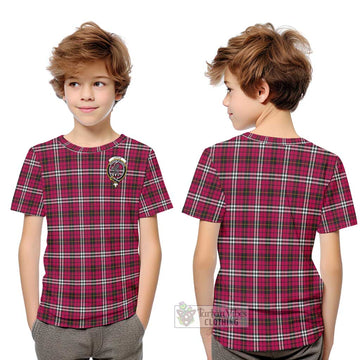 Little Tartan Kid T-Shirt with Family Crest