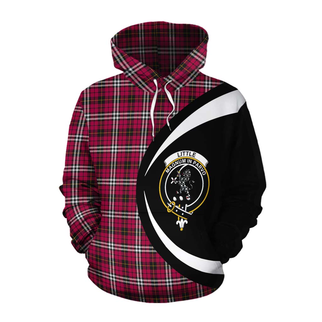 Tartan Vibes Clothing Little Tartan Cotton Hoodie with Family Crest Circle Style