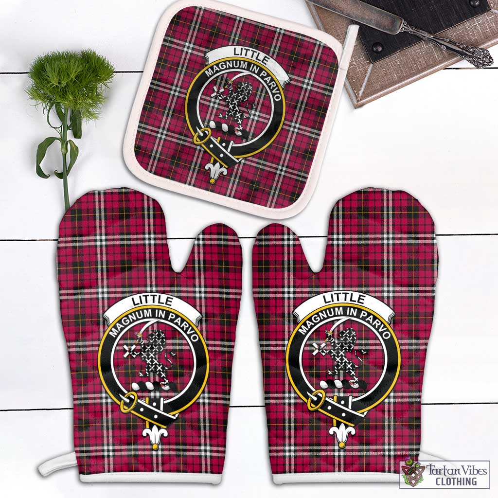 Tartan Vibes Clothing Little Tartan Combo Oven Mitt & Pot-Holder with Family Crest