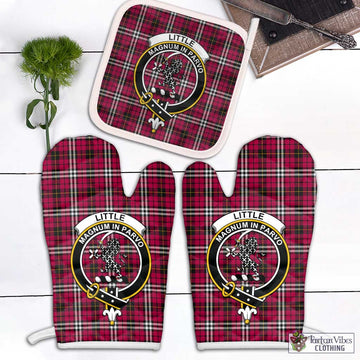 Little Tartan Combo Oven Mitt & Pot-Holder with Family Crest