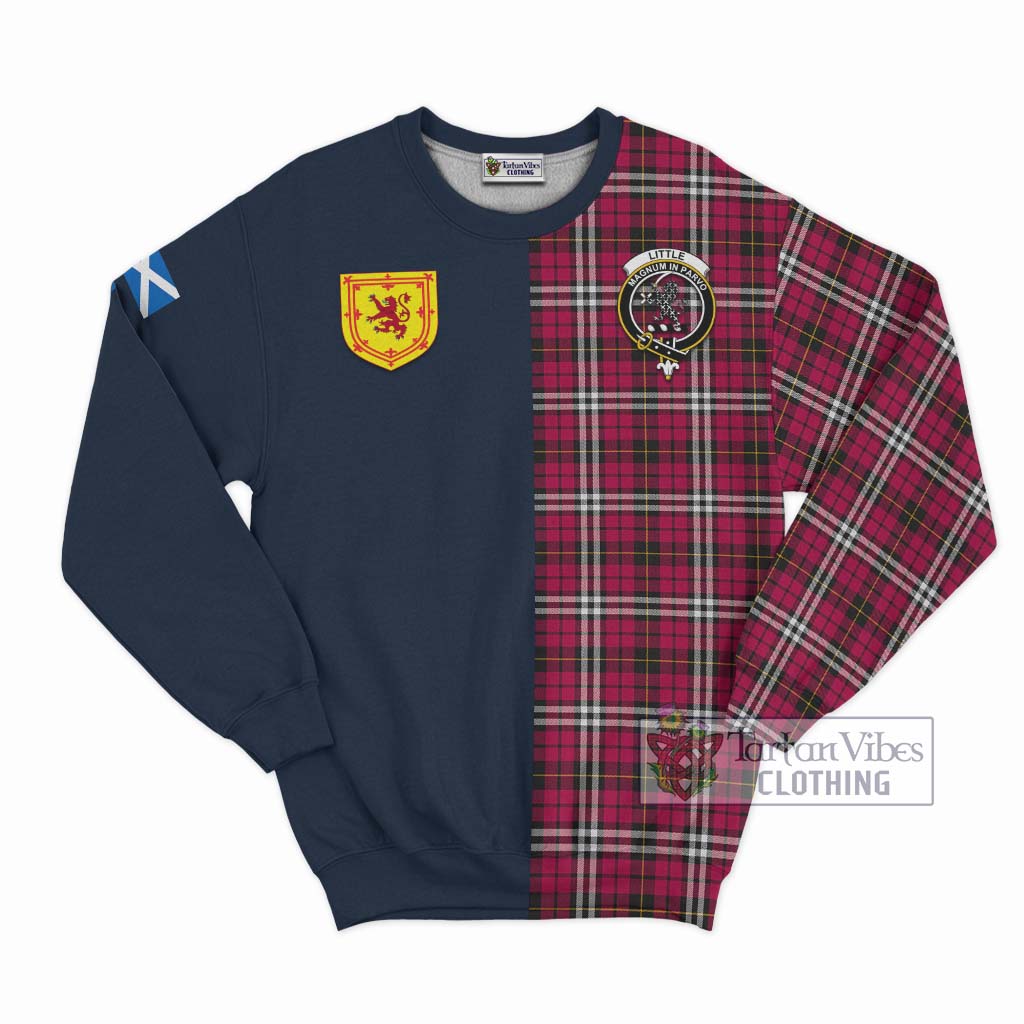 Tartan Vibes Clothing Little Tartan Sweatshirt with Scottish Lion Royal Arm Half Style