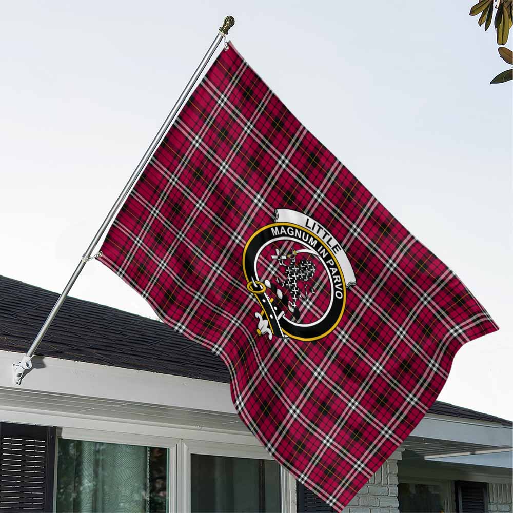 Tartan Vibes Clothing Little Tartan House Flag with Family Crest