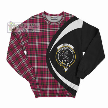 Little Tartan Sweatshirt with Family Crest Circle Style