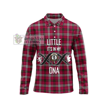 Little Tartan Long Sleeve Polo Shirt with Family Crest DNA In Me Style