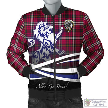 Little Tartan Bomber Jacket with Alba Gu Brath Regal Lion Emblem