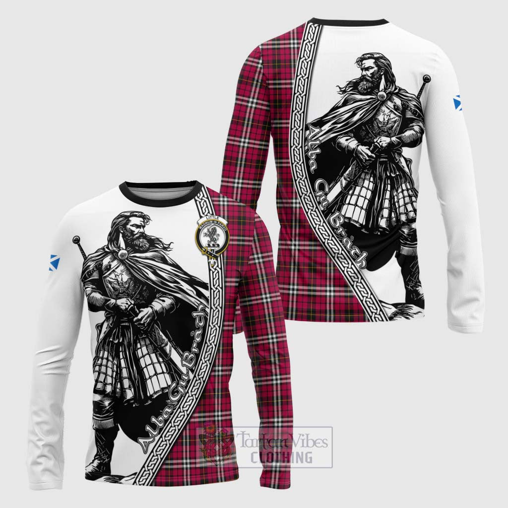 Tartan Vibes Clothing Little Tartan Clan Crest Long Sleeve T-Shirt with Highlander Warrior Celtic Style