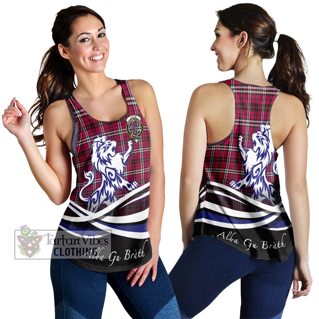 Tartan Vibes Clothing Little Tartan Women's Racerback Tanks with Alba Gu Brath Regal Lion Emblem