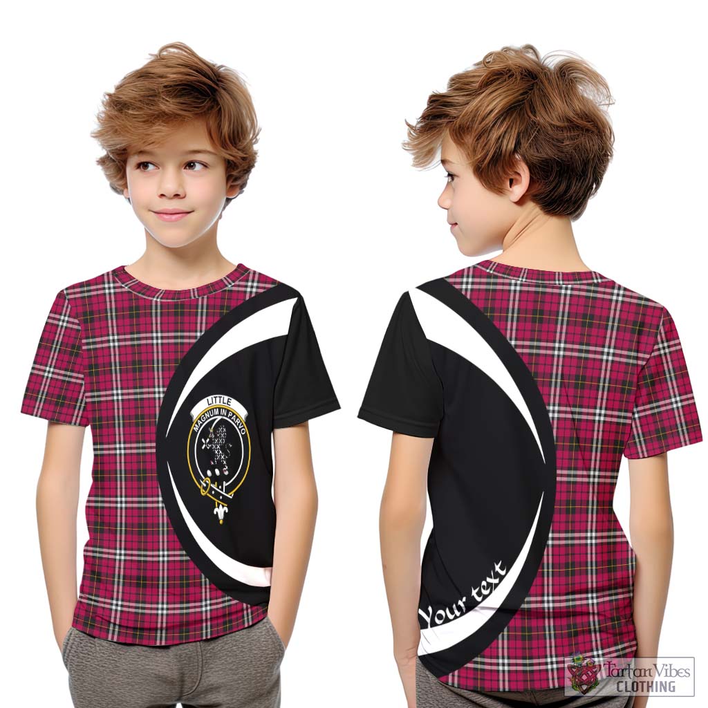 Tartan Vibes Clothing Little Tartan Kid T-Shirt with Family Crest Circle Style