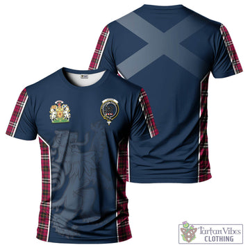 Little Tartan T-Shirt with Family Crest and Lion Rampant Vibes Sport Style