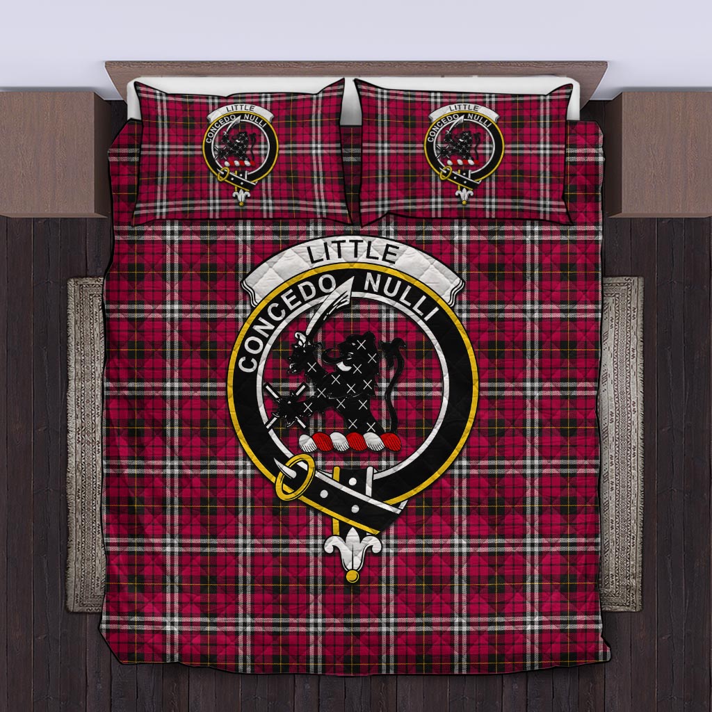 Little Tartan Quilt Bed Set with Family Crest Twin - Tartan Vibes Clothing