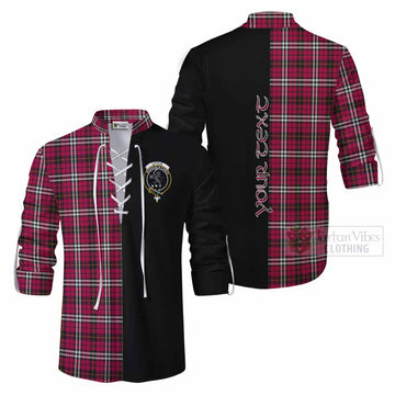 Little Tartan Ghillie Kilt Shirt with Family Crest and Half Of Me Style