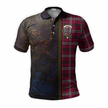Little Tartan Family Crest Polo Shirt Alba Gu Brath Be Brave Lion Ancient Style Kid - Tartan Vibes Clothing