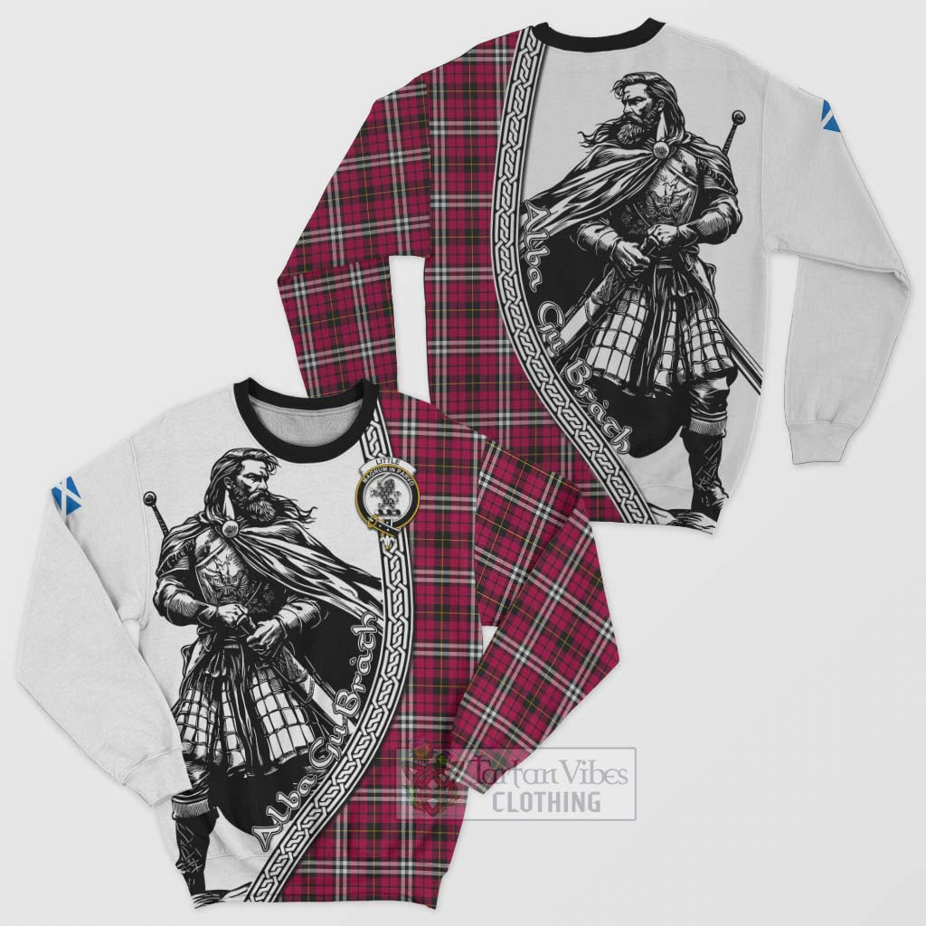 Tartan Vibes Clothing Little Tartan Clan Crest Sweatshirt with Highlander Warrior Celtic Style