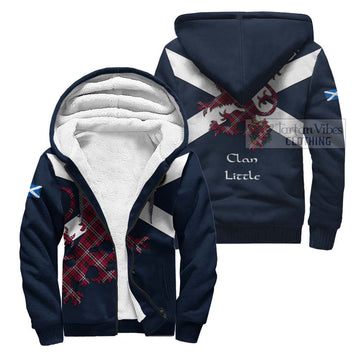 Little Tartan Lion Rampant Sherpa Hoodie  Proudly Display Your Heritage with Alba Gu Brath and Clan Name