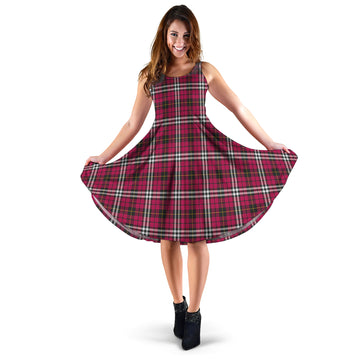 Little Tartan Sleeveless Midi Womens Dress