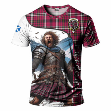 Little Crest Tartan T-Shirt Inspired by the Freedom of Scottish Warrior